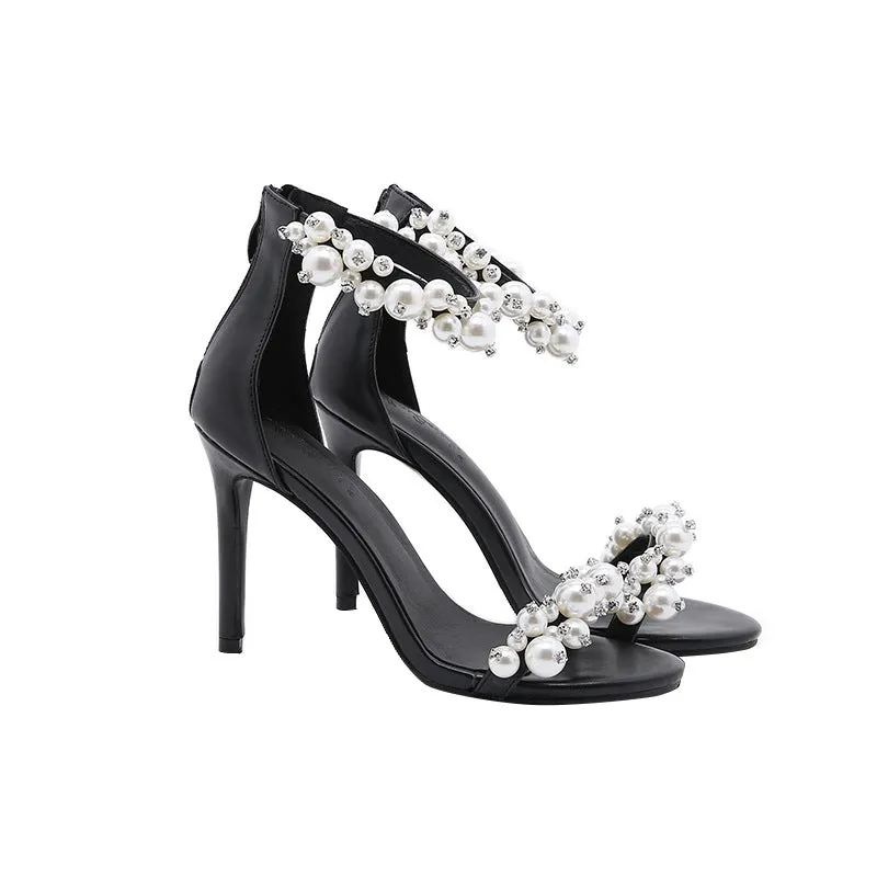 Pearl Rhinestone heels