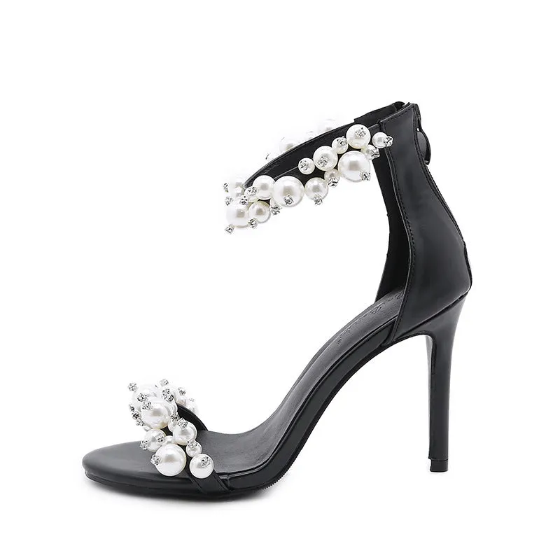 Pearl Rhinestone heels