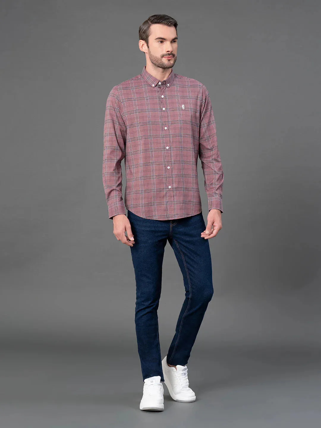 RedTape Oxford Shirt for Men | Durable & Stylish