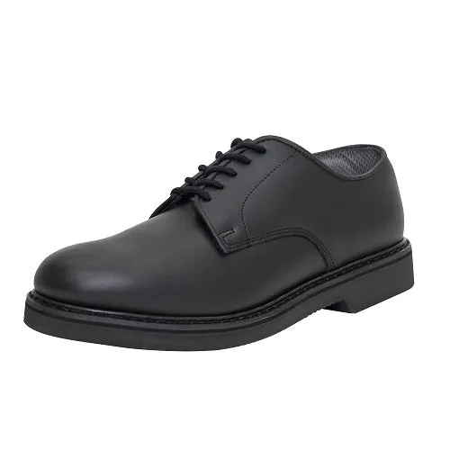 Rothco Men's Military Uniform Oxford Leather- Black