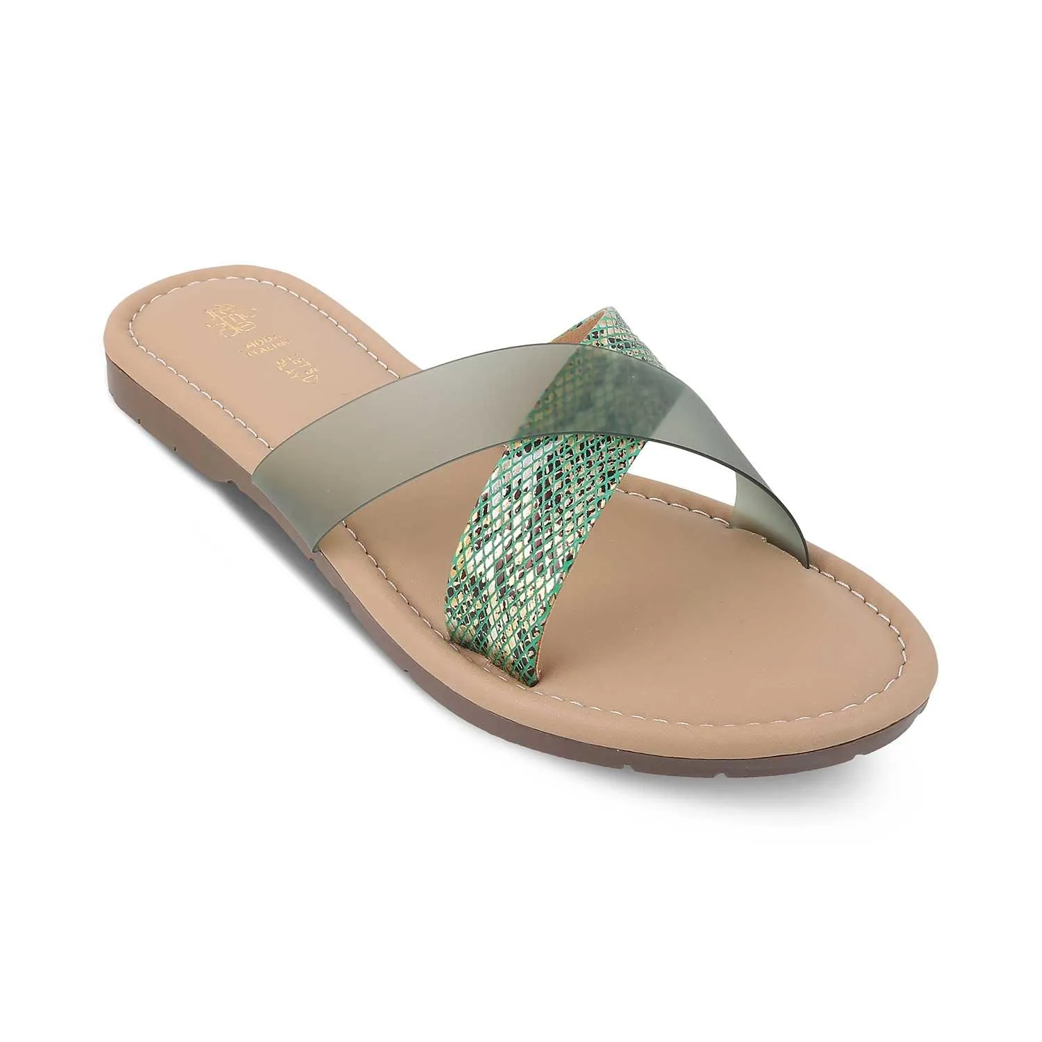 The Snek Green Women's Dress Flats Tresmode