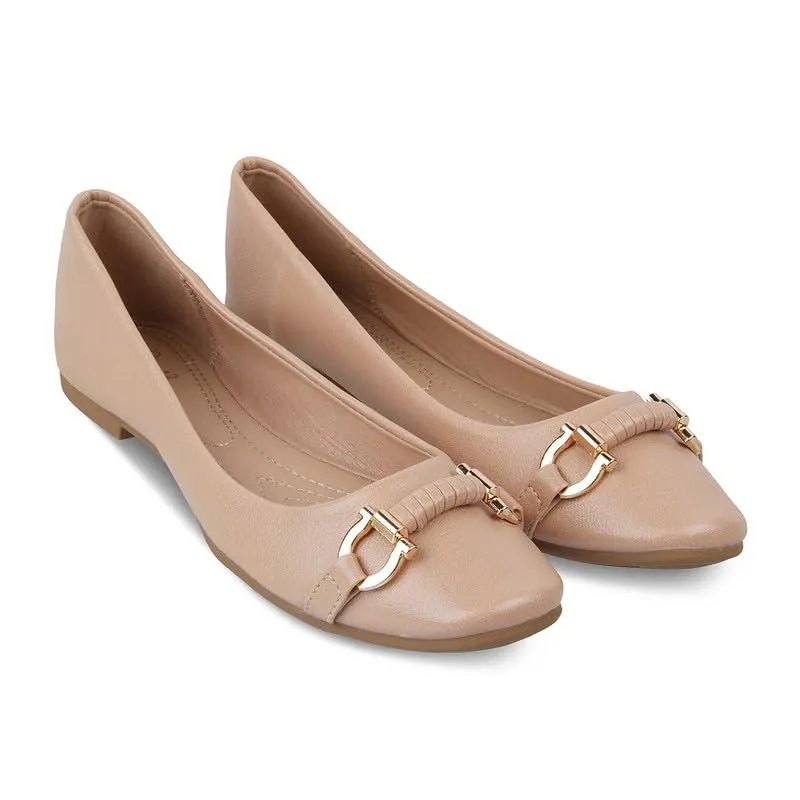 tresmode 239-NANTE Beige Women Flat Ballerina EU/40 UK/7