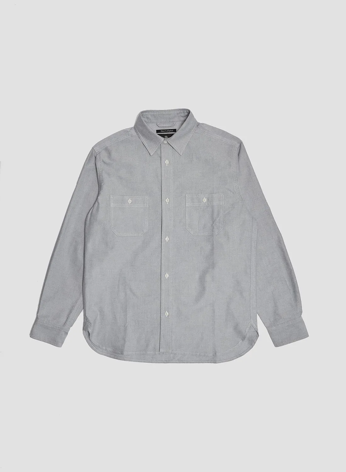 Utility Oxford Work Shirt in Grey