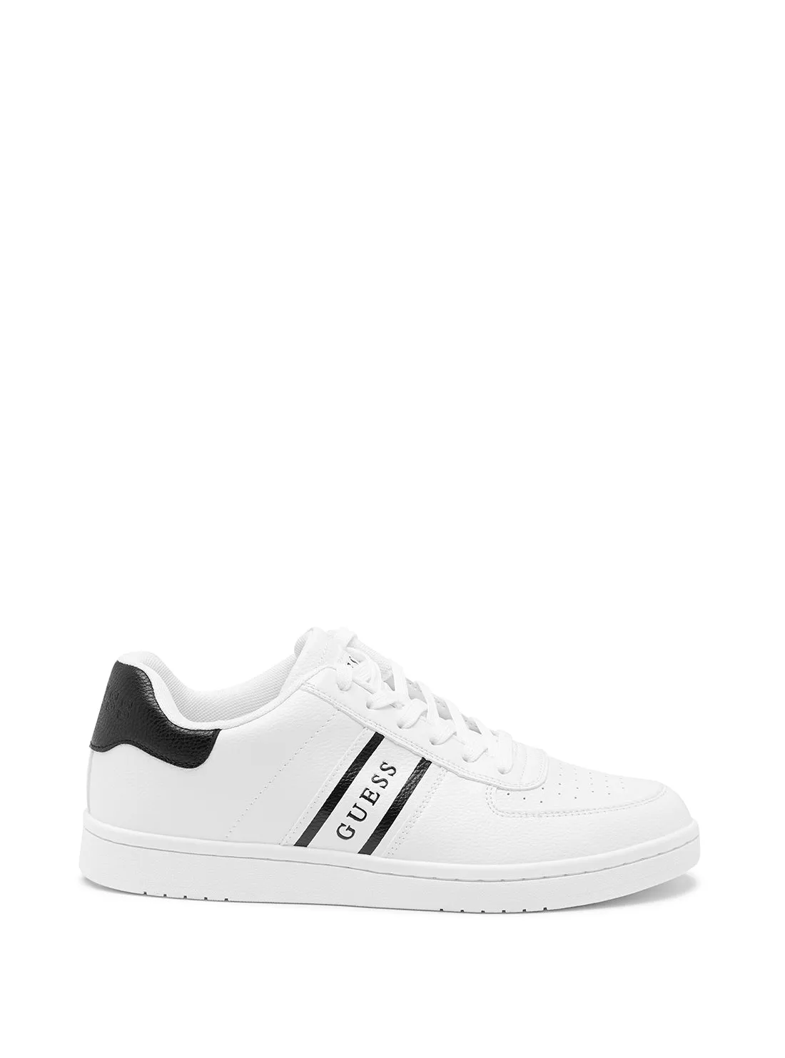 White Logo Longle Low-Top Sneakers