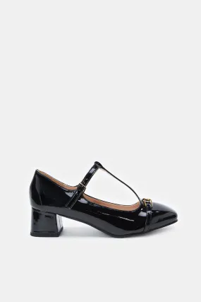 Women Black Patent Mary Jane