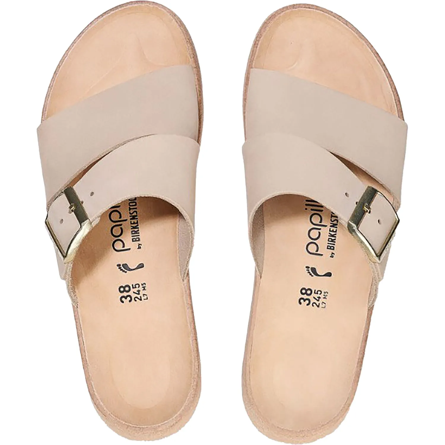 Women's Birkenstock Papillio Almina Sandcastle Nubuck