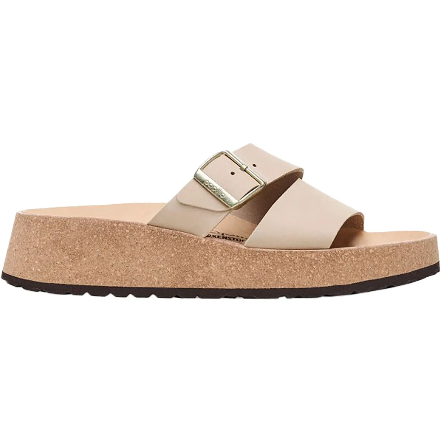 Women's Birkenstock Papillio Almina Sandcastle Nubuck