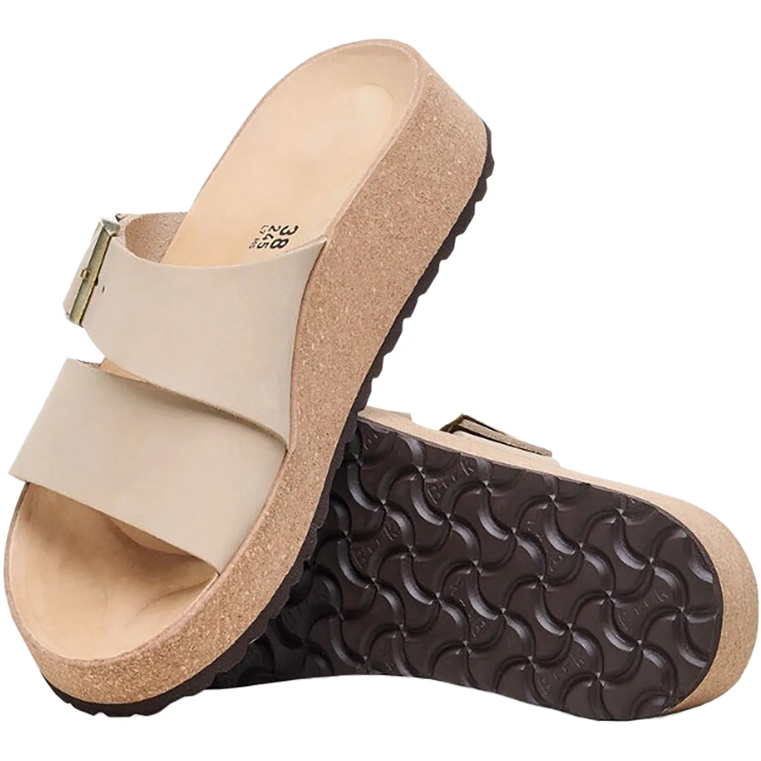 Women's Birkenstock Papillio Almina Sandcastle Nubuck