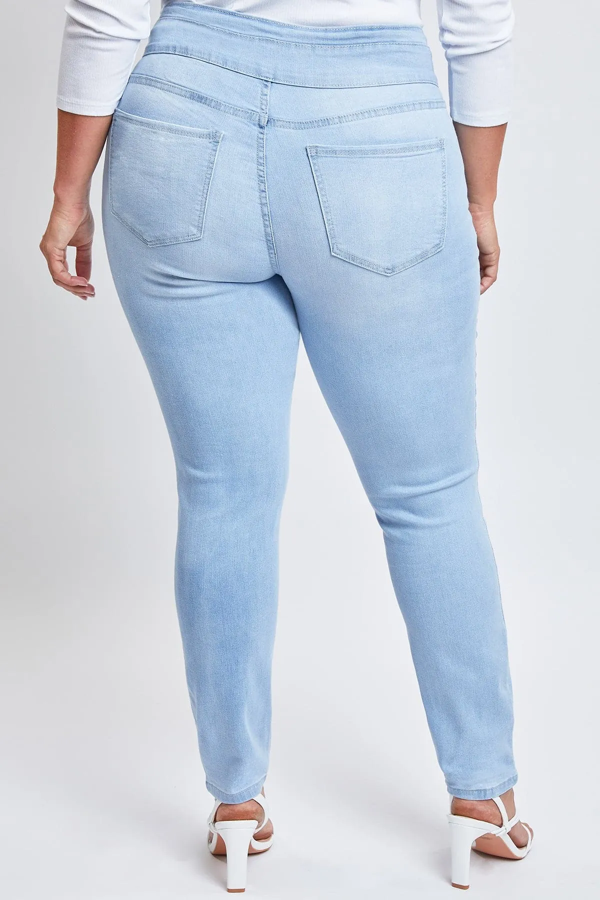 Women's Plus Size Sustainable Stacked Waistband Skinny Jeans