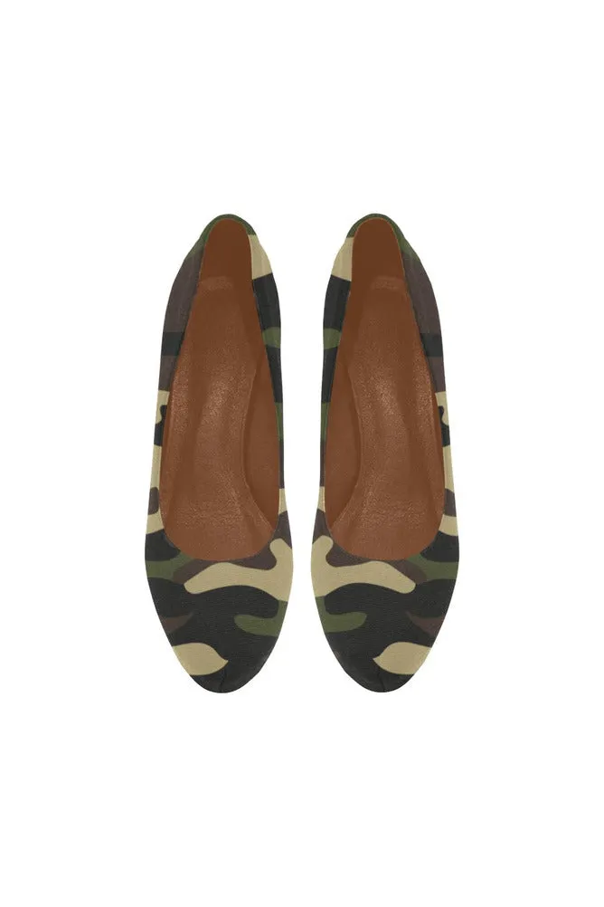 woodland camo heel Women's High Heels (Model 044)